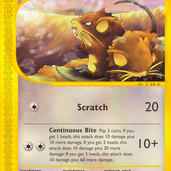 Raticate Pokemon Kaart