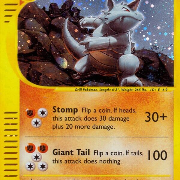 Rhydon Pokemon Kaart