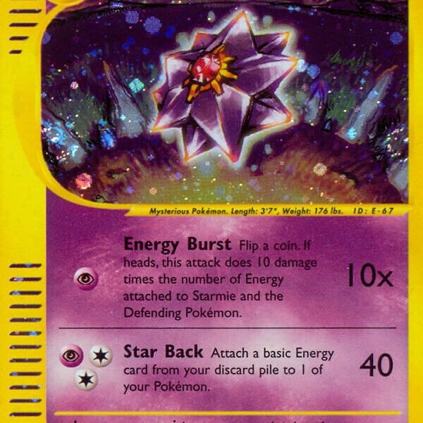 Starmie Pokemon Kaart