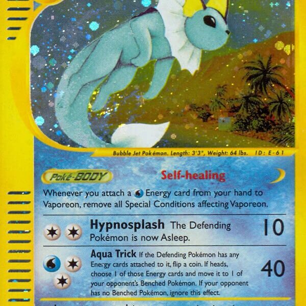 Vaporeon Pokemon Kaart