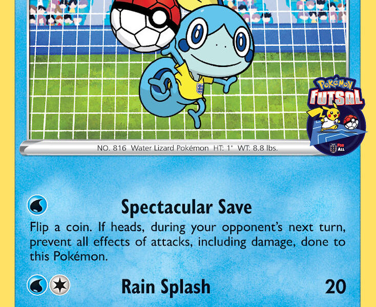 Sobble on the Ball Pokemon Kaart