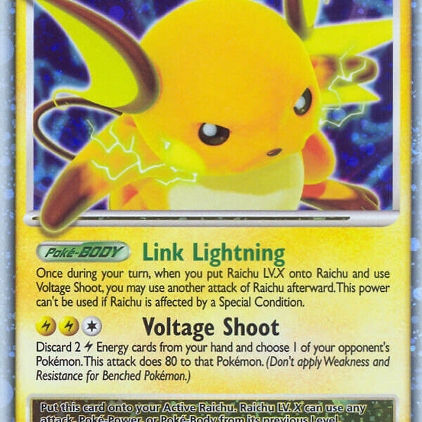 Raichu LV.X Pokemon Kaart