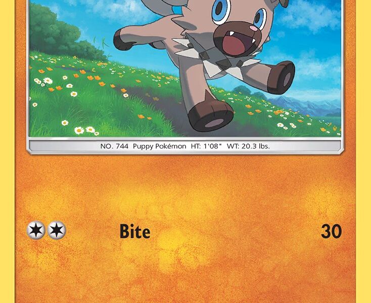 Rockruff Pokemon Kaart