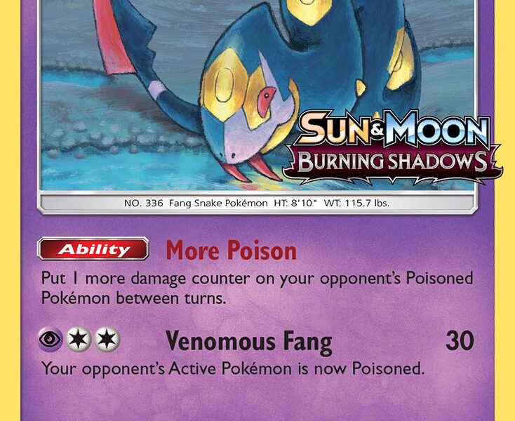 Seviper Pokemon Kaart