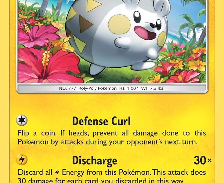 Togedemaru Pokemon Kaart
