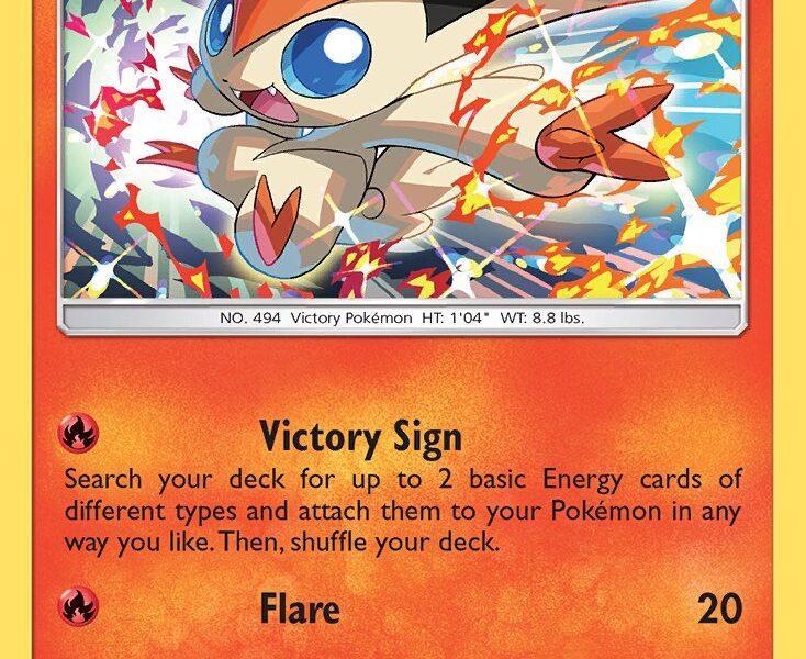 Victini Pokemon Kaart