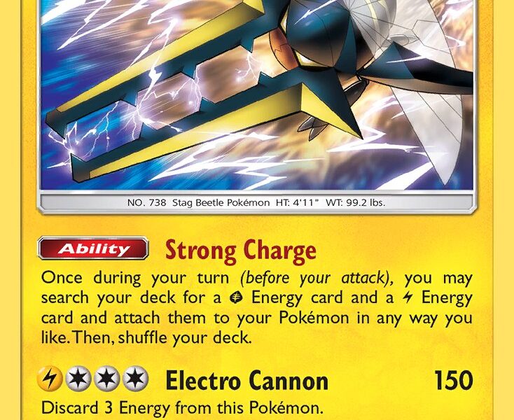 Vikavolt Pokemon Kaart