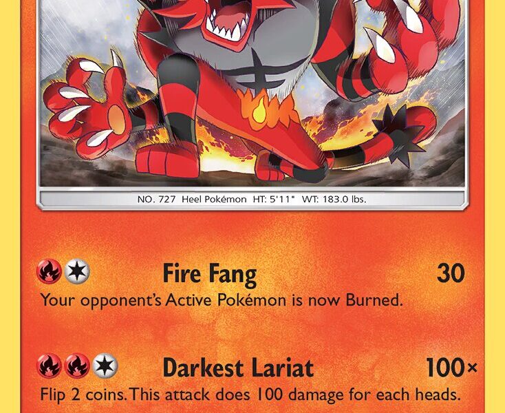 Incineroar Pokemon Kaart