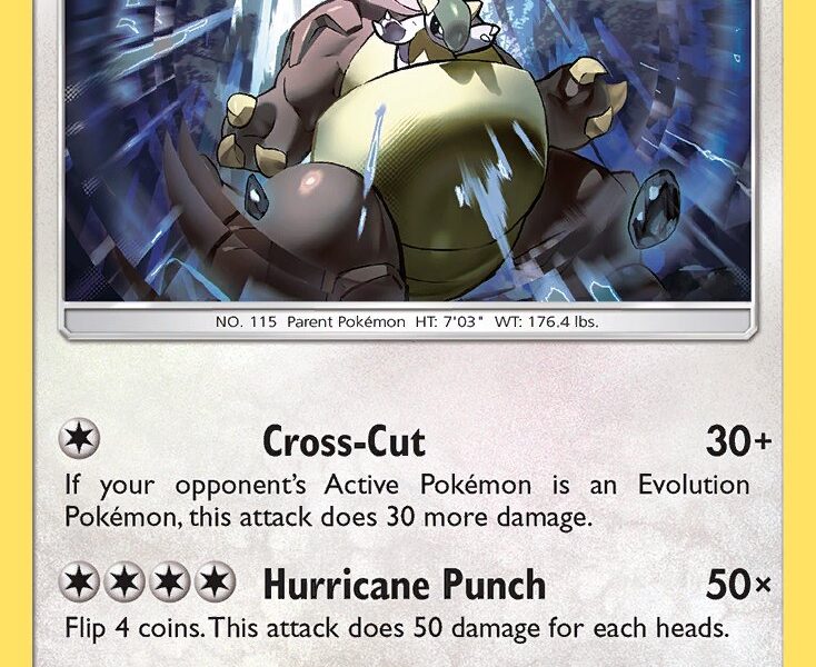 Kangaskhan Pokemon Kaart