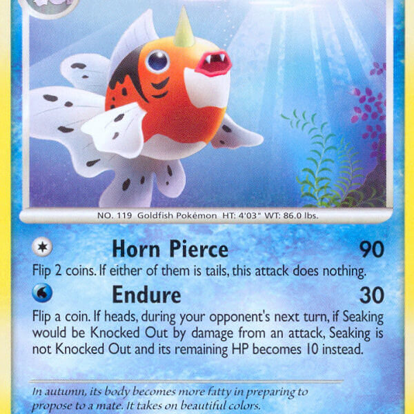 Seaking Pokemon Kaart