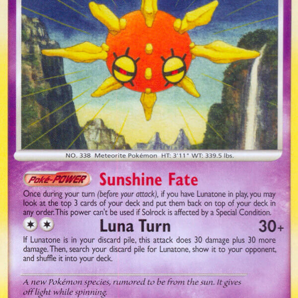 Solrock Pokemon Kaart