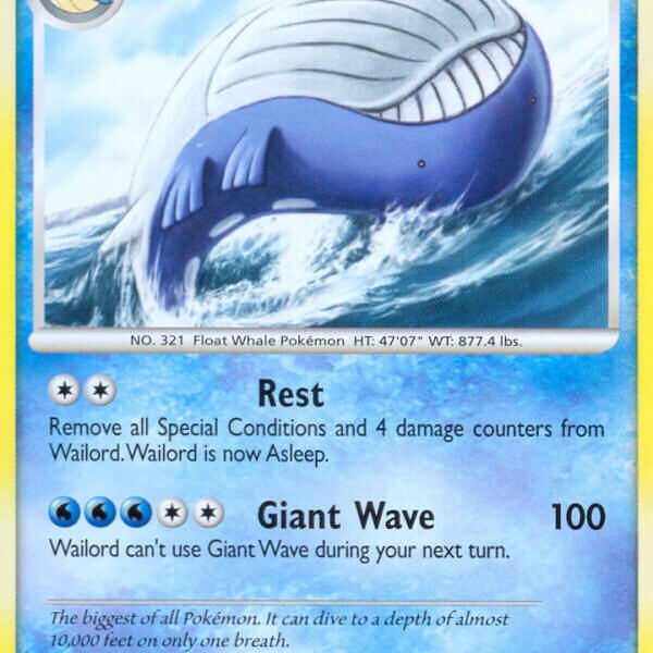 Wailord Pokemon Kaart