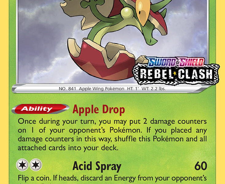 Flapple Pokemon Kaart