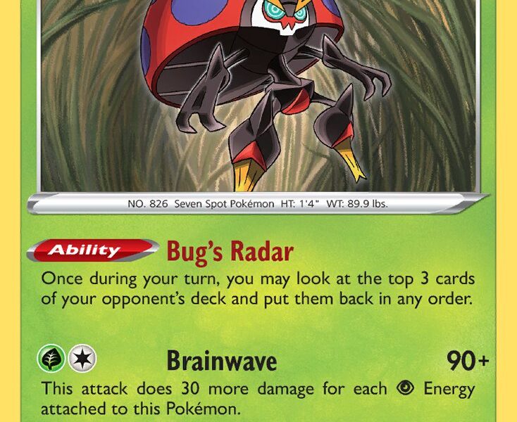 Orbeetle Pokemon Kaart