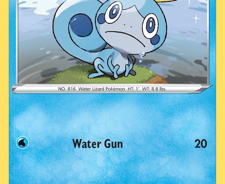 Sobble Pokemon Kaart