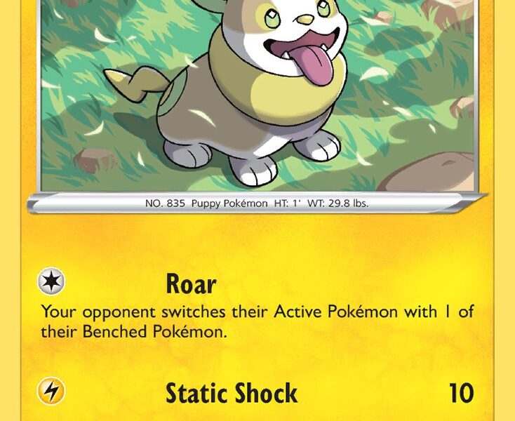 Yamper Pokemon Kaart