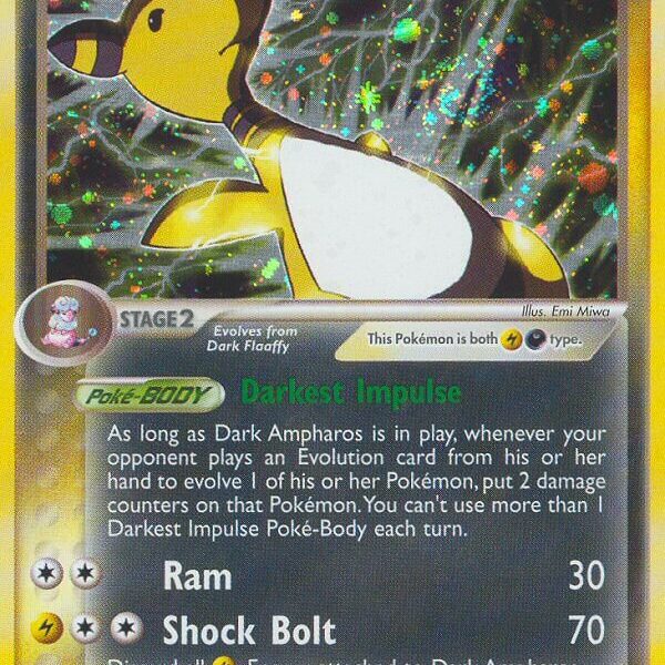 Dark Ampharos Pokemon Kaart