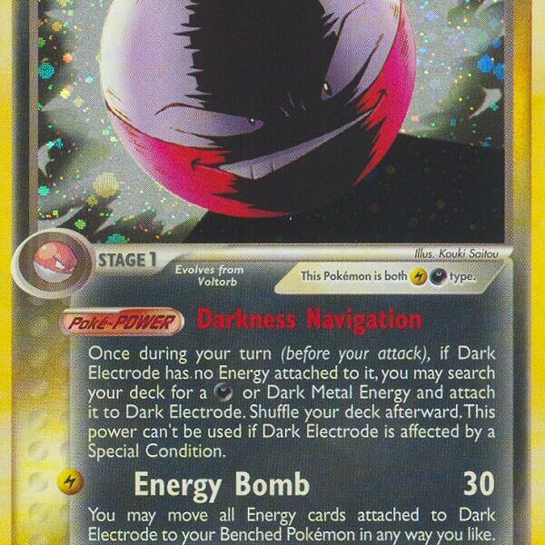 Dark Electrode Pokemon Kaart