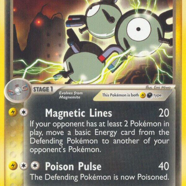 Dark Magneton Pokemon Kaart