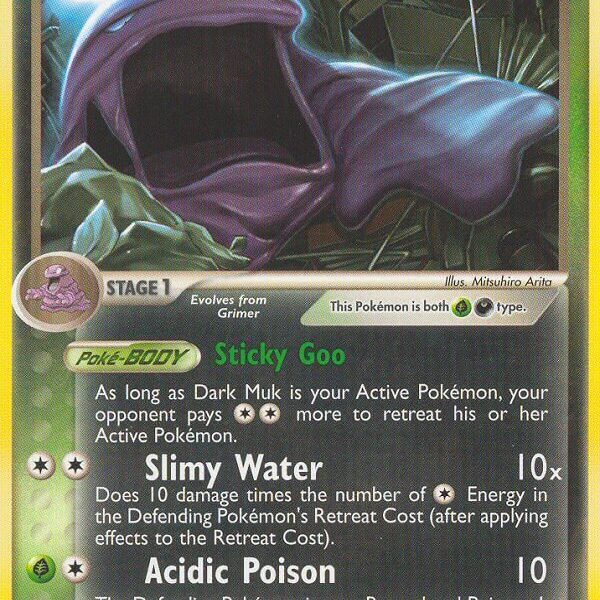 Dark Muk Pokemon Kaart