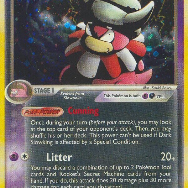 Dark Slowking Pokemon Kaart