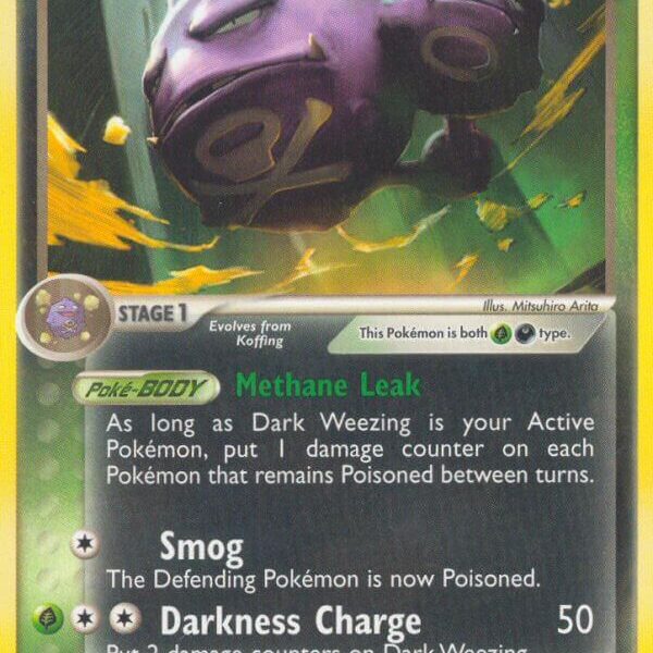 Dark Weezing Pokemon Kaart