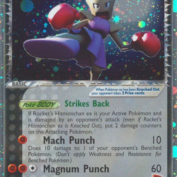 Rocket’s Hitmonchan ex Pokemon Kaart