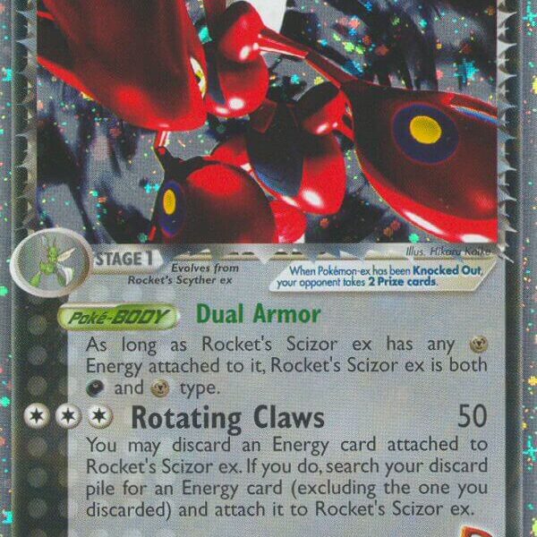 Rocket’s Scizor ex Pokemon Kaart