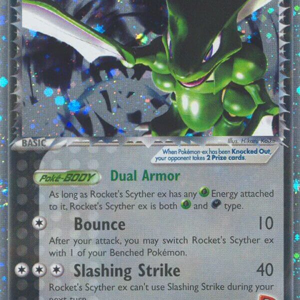 Rocket’s Scyther ex Pokemon Kaart