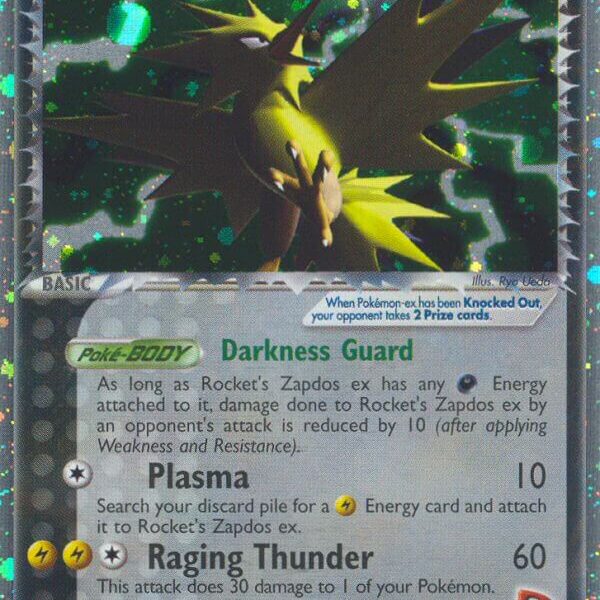 Rocket’s Zapdos ex Pokemon Kaart
