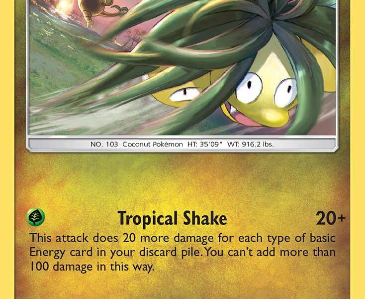 Alolan Exeggutor Pokemon Kaart