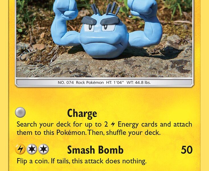 Alolan Geodude Pokemon Kaart