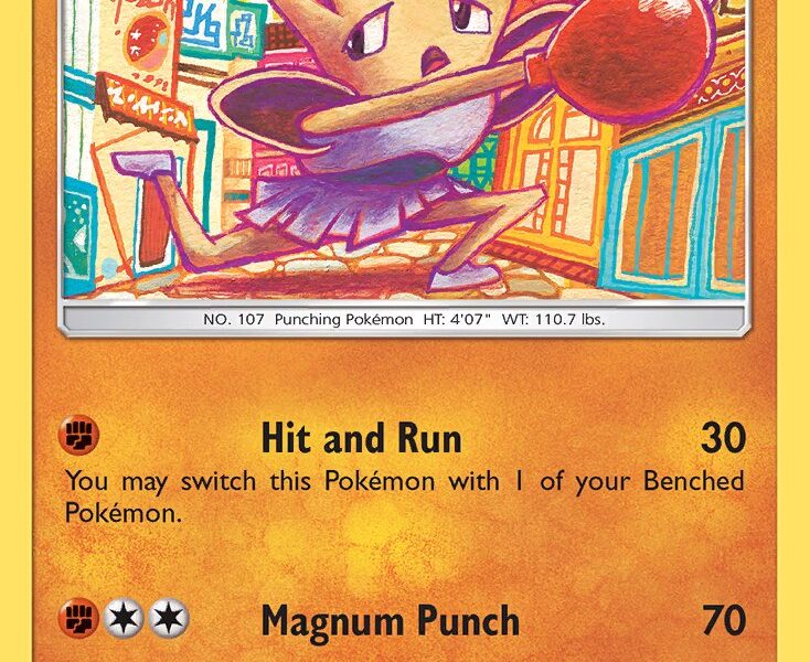 Hitmonchan Pokemon Kaart