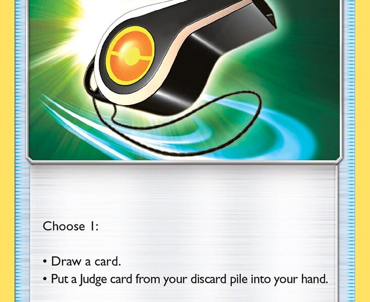 Judge Whistle Pokemon Kaart