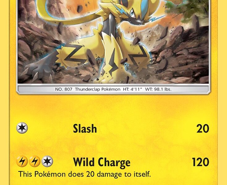 Zeraora Pokemon Kaart