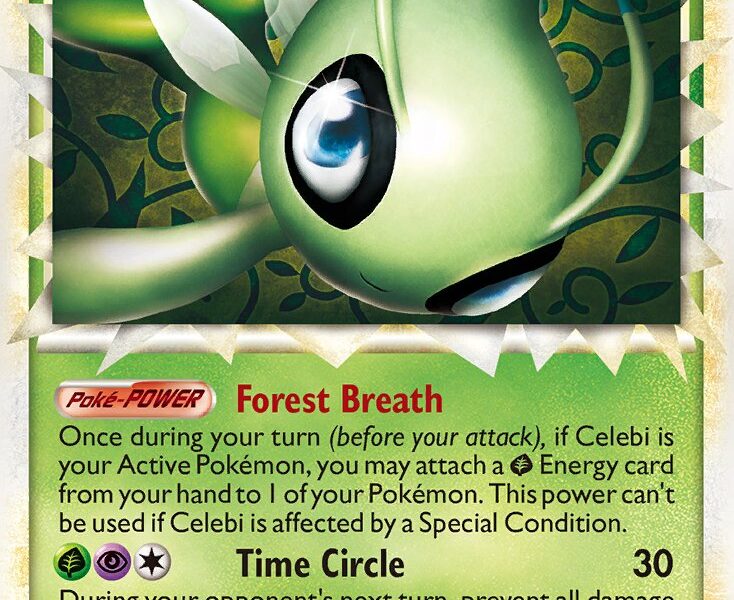 Celebi Pokemon Kaart