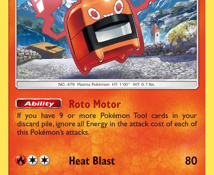 Heat Rotom Pokemon Kaart