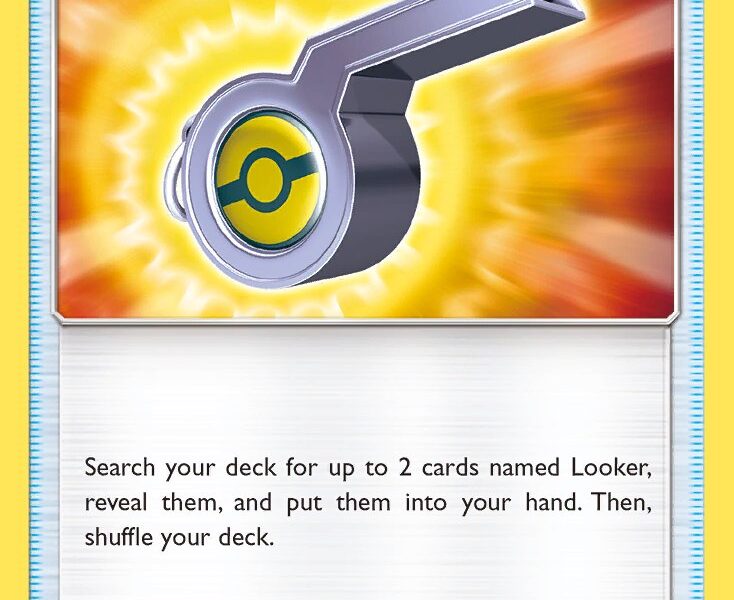 Looker Whistle Pokemon Kaart