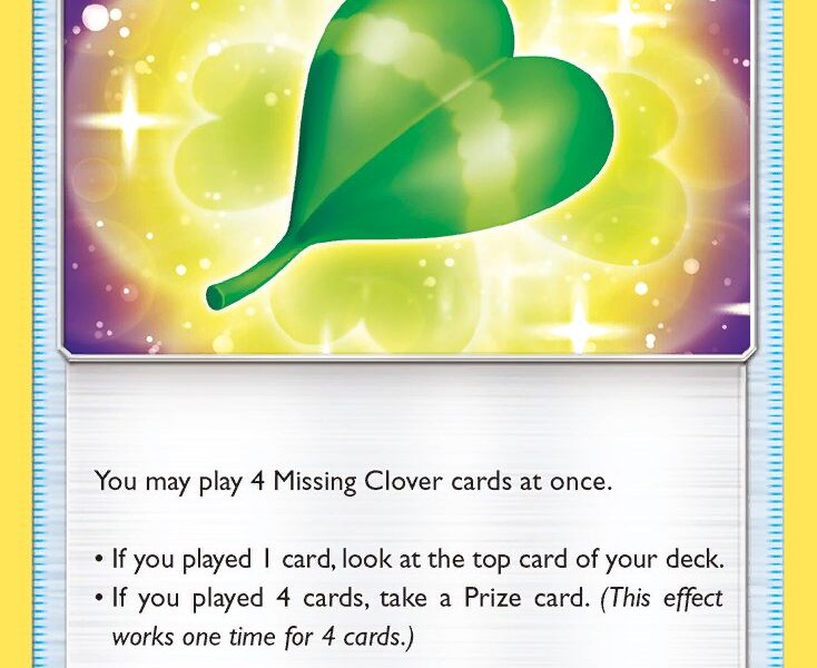 Missing Clover Pokemon Kaart