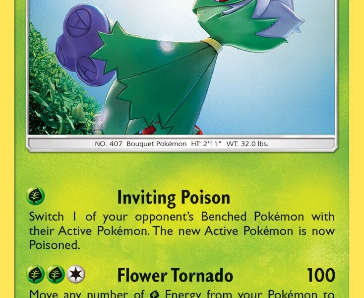 Roserade Pokemon Kaart