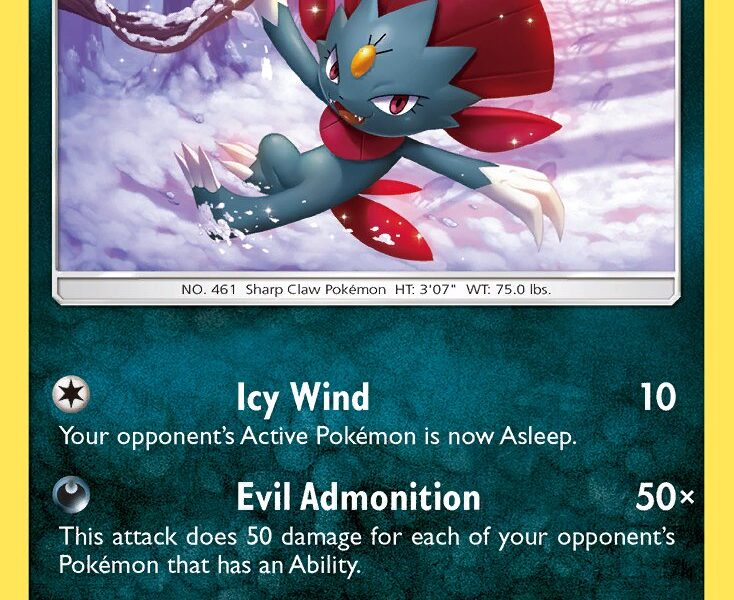 Weavile Pokemon Kaart