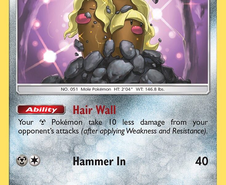 Alolan Dugtrio Pokemon Kaart