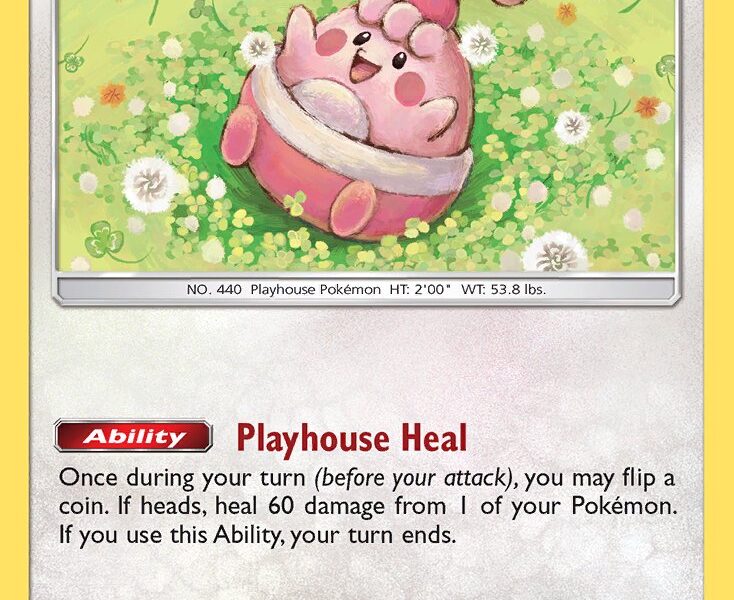Happiny Pokemon Kaart