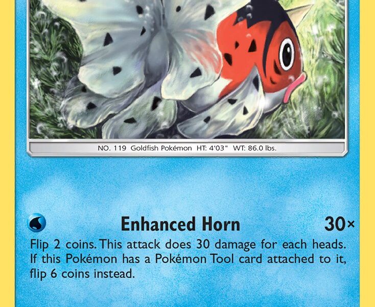 Seaking Pokemon Kaart
