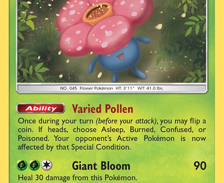Vileplume Pokemon Kaart