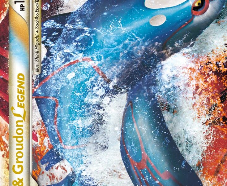 Kyogre & Groudon LEGEND Pokemon Kaart
