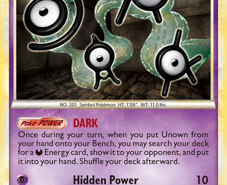 Unown Pokemon Kaart
