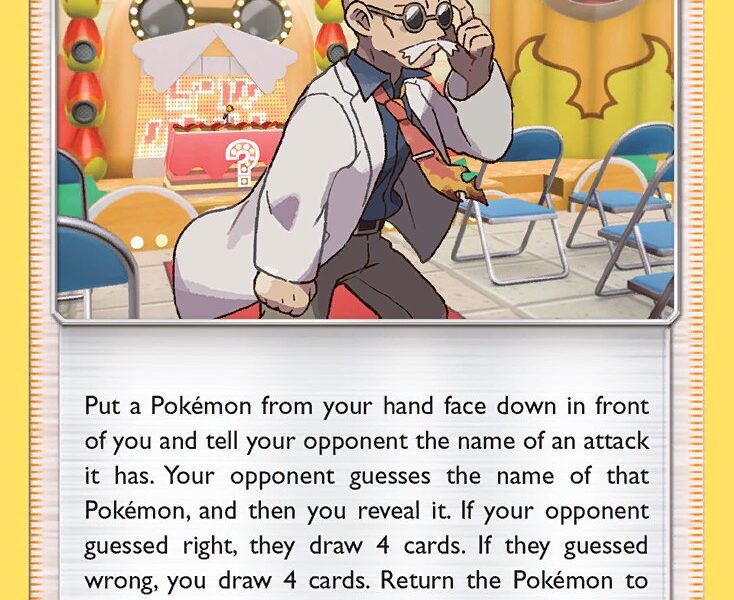 Blaine’s Quiz Show Pokemon Kaart