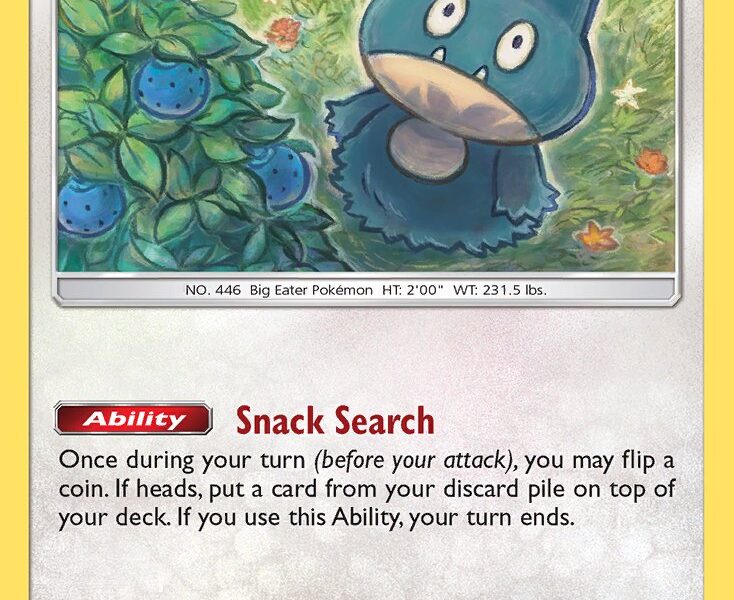 Munchlax Pokemon Kaart