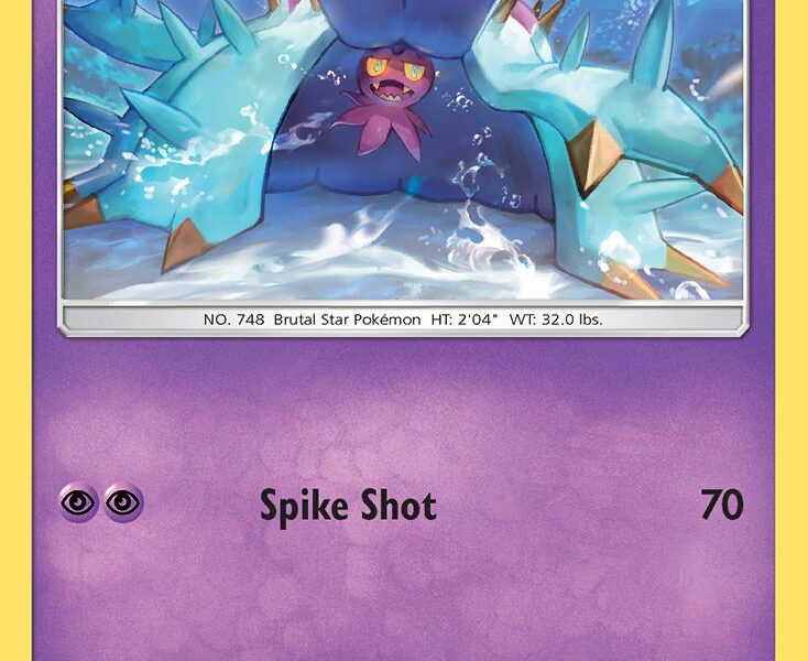 Toxapex Pokemon Kaart